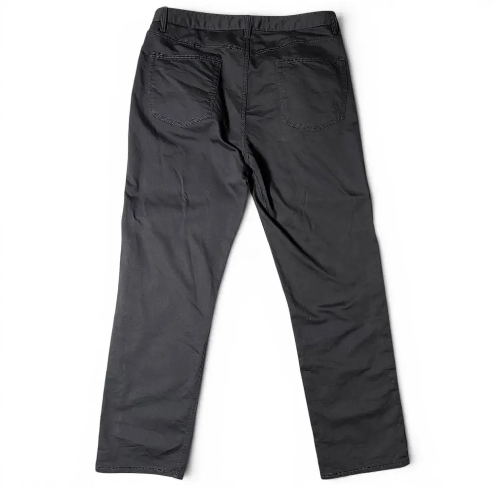Quince Comfort Stretch Traveler 5-Pocket Pants Mens Actual Size 35x34 Charcoal